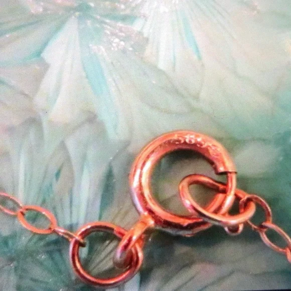 Dainty 14K Yellow Gold Montana Sapphire Pendant on Dainty 14K Chain - Picture 16 of 17